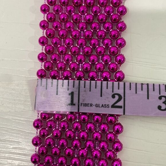 Pink Beaded Tie Necklace - Picture 7 of 8